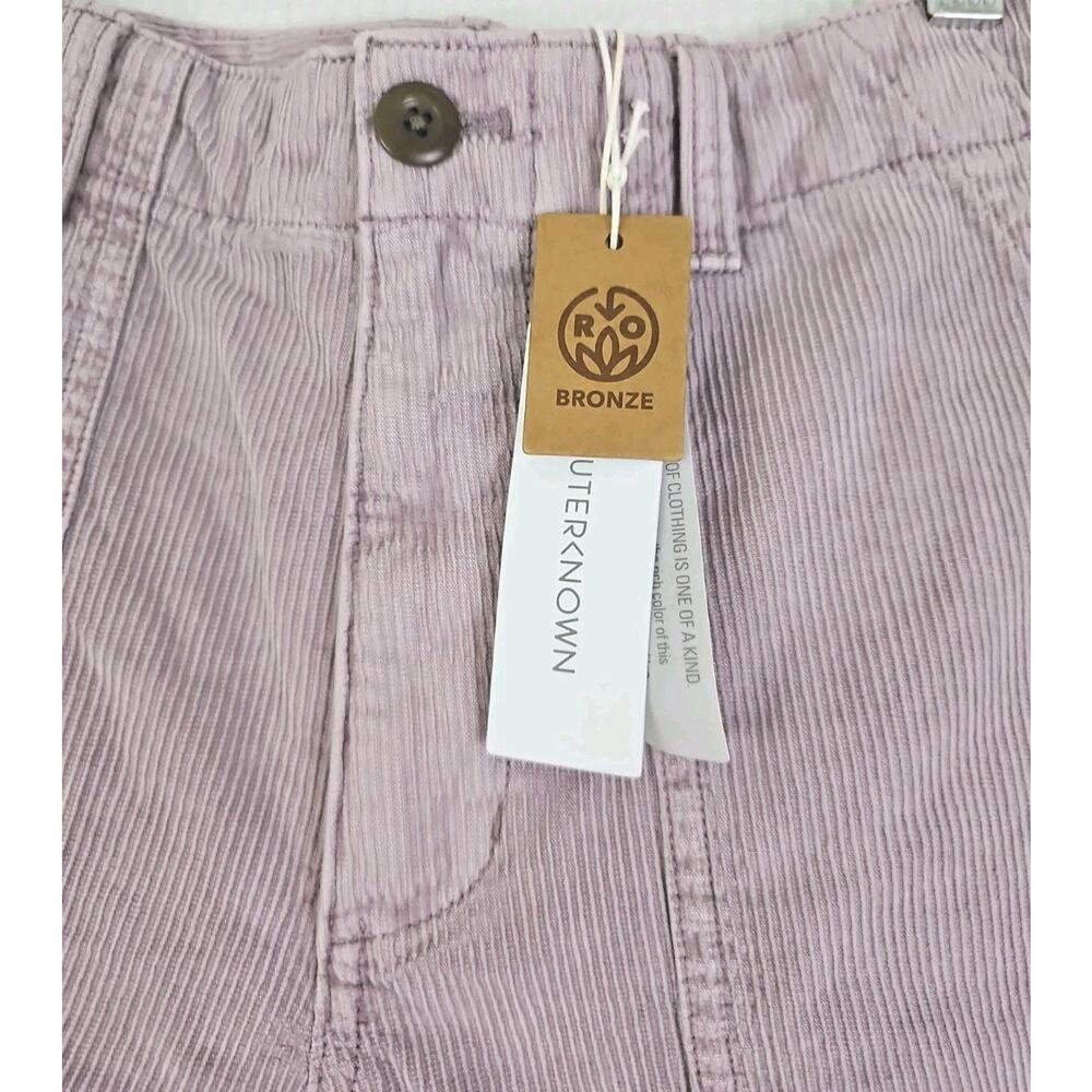 Outerknown ~Woman 27~Seventyseven Cord Shorts Bronze Light Purple Utility Cotton - Picture 10 of 13